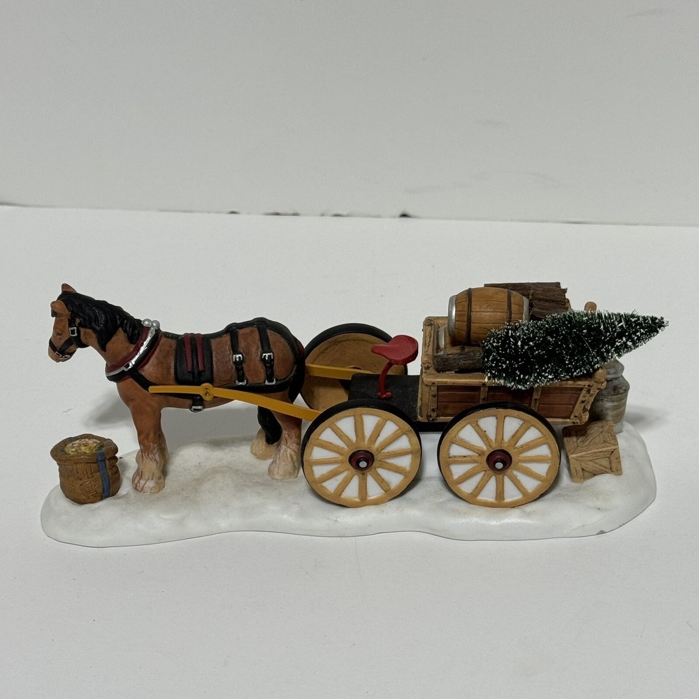 Dept 56 "Load Up The Wagon" Set of 2 - New England Village Series- #56630 w/box - Picture 12 of 16